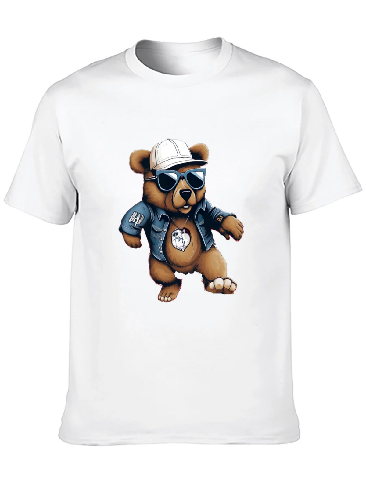 Cool Bear Graphic Tee - Black Cotton Blend product image 9