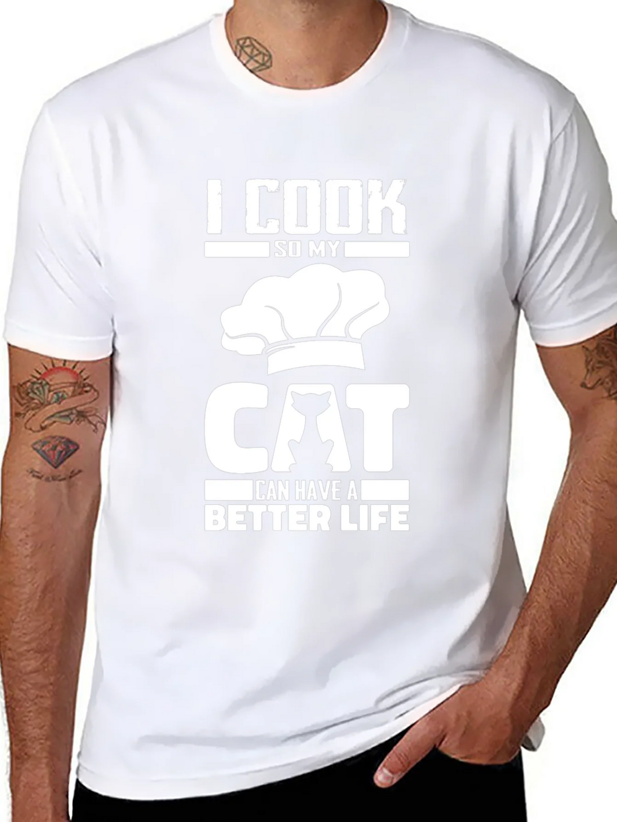 I Cook So My Cat Can Have a Better Life T-Shirt product image 7
