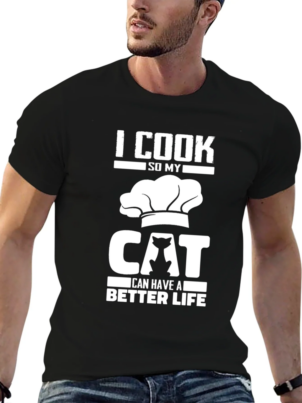 I Cook So My Cat Can Have a Better Life T-Shirt product image 6