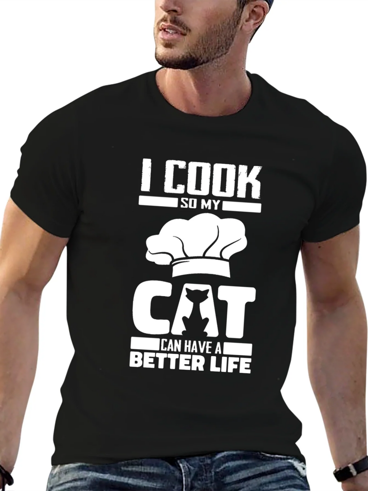 I Cook So My Cat Can Have a Better Life T-Shirt product image 6