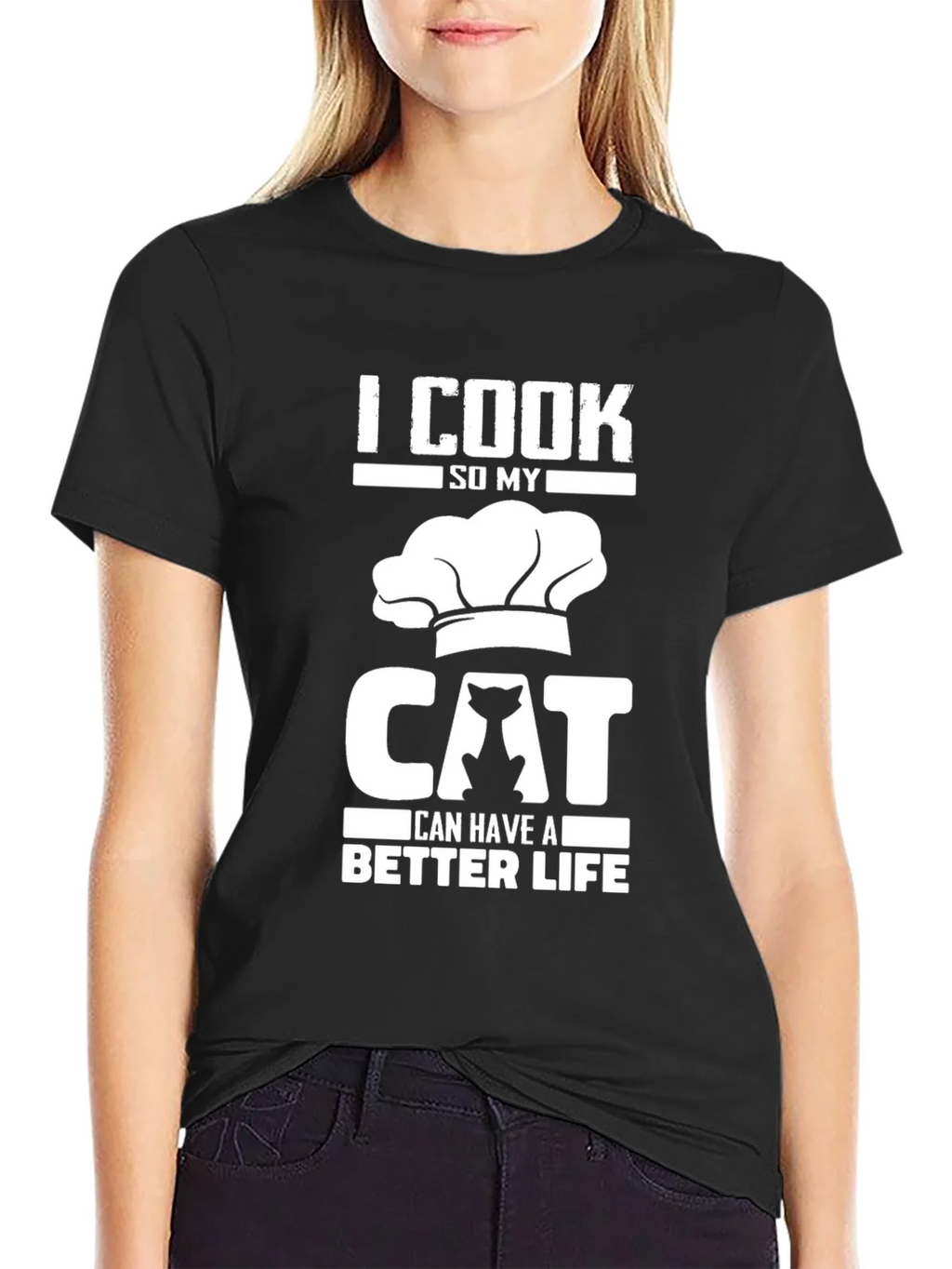 I Cook So My Cat Can Have a Better Life T-Shirt product image 2