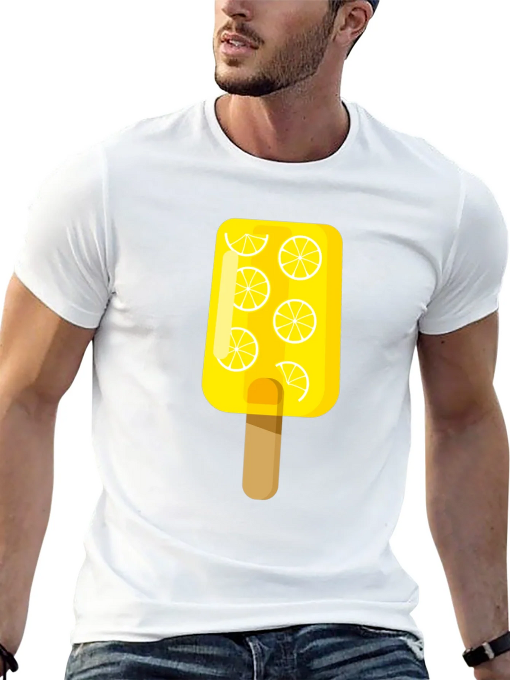 Lemon Popsicle Graphic Tee - Black Cotton T-Shirt product image 12