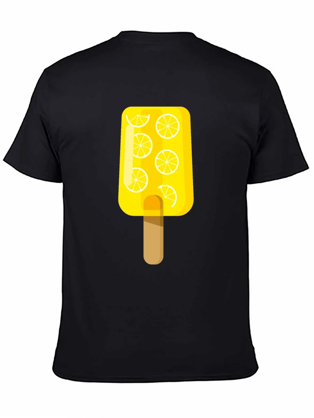 Lemon Popsicle Graphic Tee - Black Cotton T-Shirt product image 4