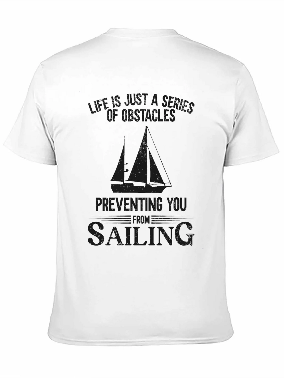Obstacles to Sailing Graphic Tee - Black product image 10