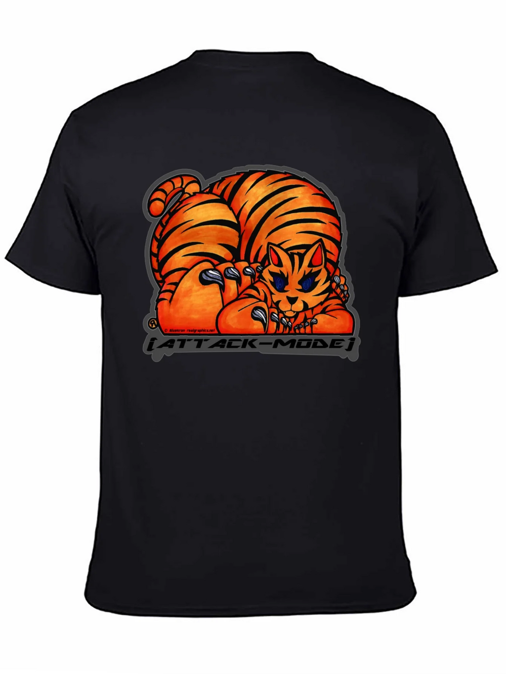 Attack Mode Tiger Graphic T-Shirt Cotton Blend Casual Wear product image 4