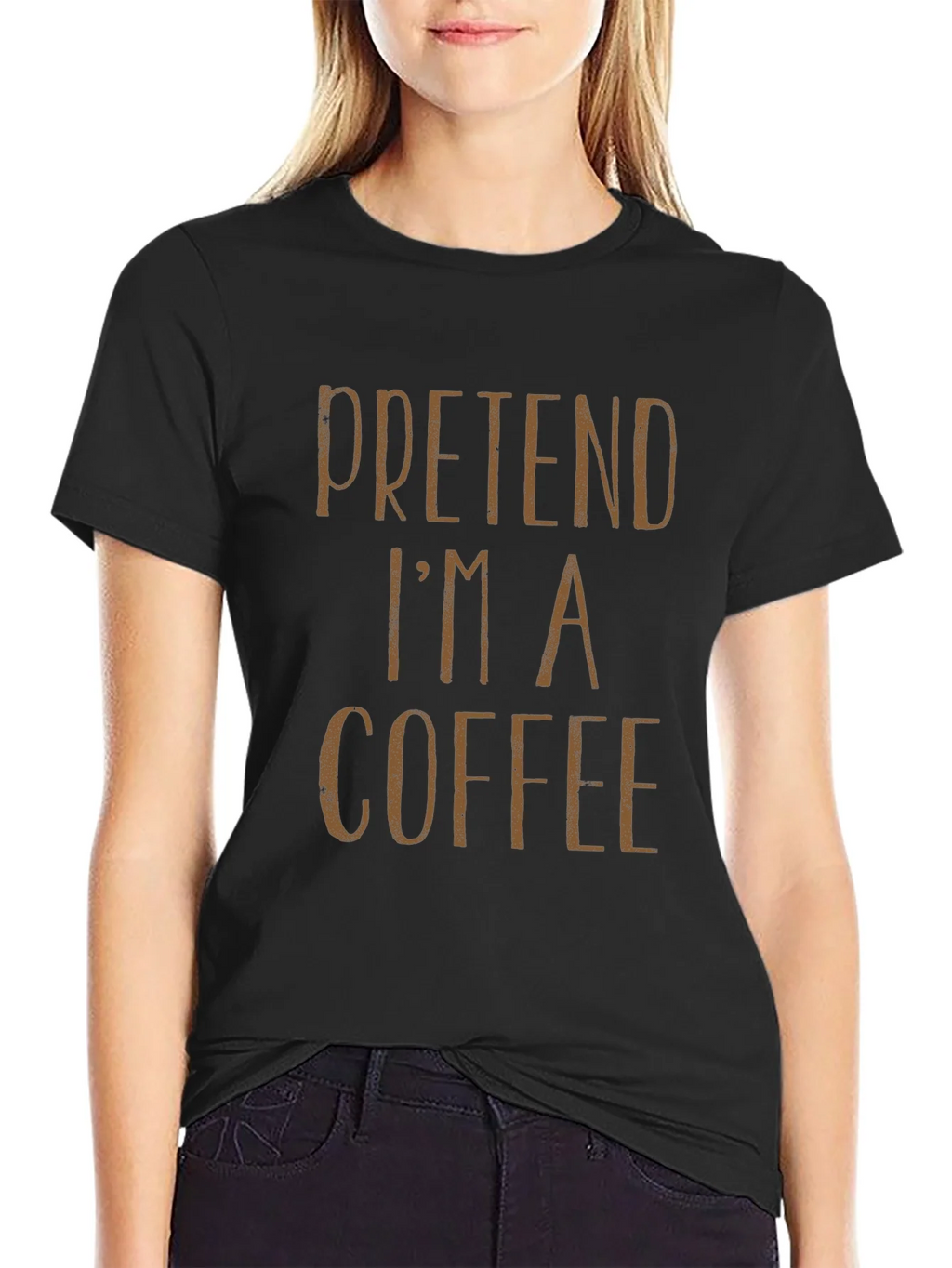 Pretend Im a Coffee T-Shirt - Funny Costume Party Tee product image 2