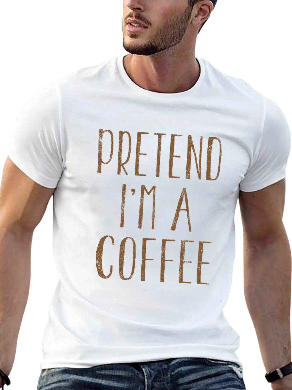 Pretend Im a Coffee T-Shirt - Funny Costume Party Tee product image 12