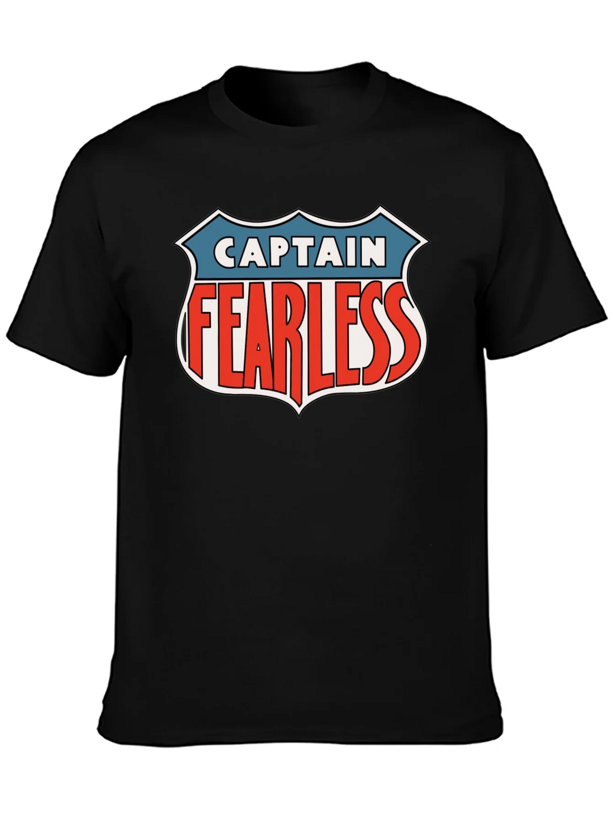 Captain Fearless Graphic Tee - Black Casual T-Shirt product image 3