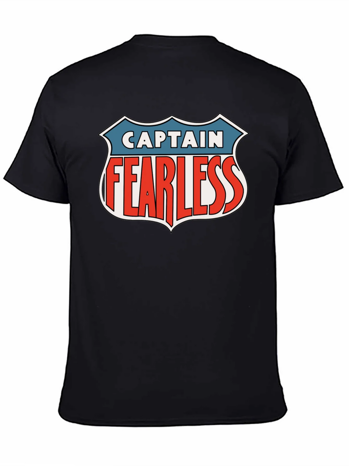 Captain Fearless Graphic Tee - Black Casual T-Shirt product image 4