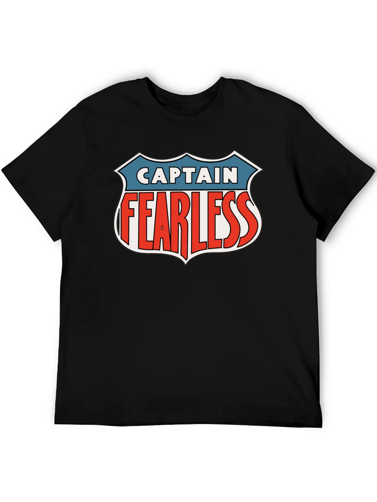 Captain Fearless Graphic Tee - Black Casual T-Shirt product image 5