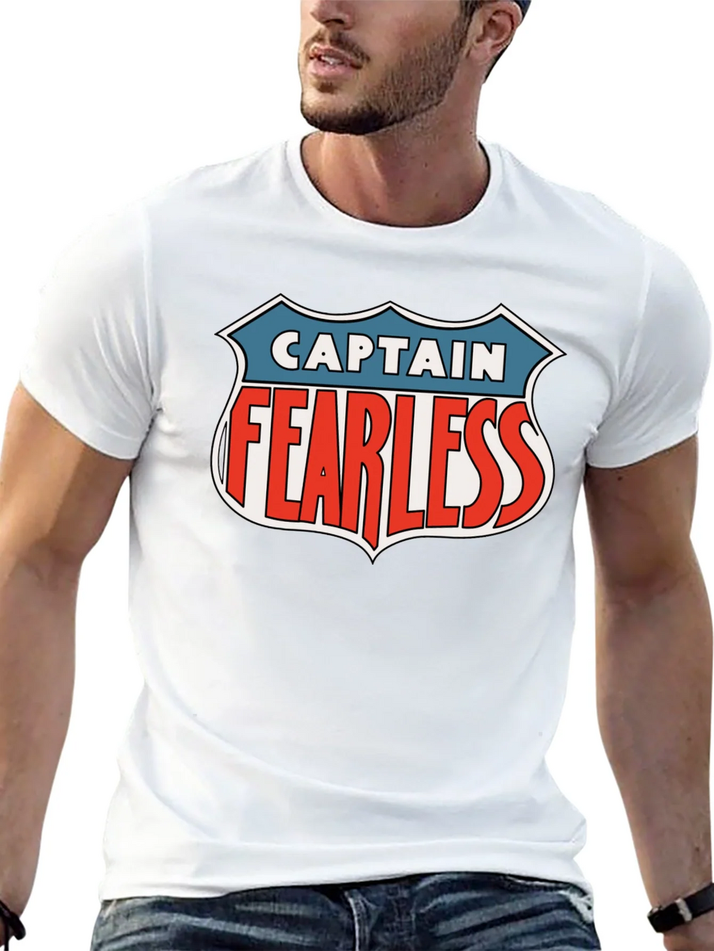 Captain Fearless Graphic Tee - Black Casual T-Shirt product image 12