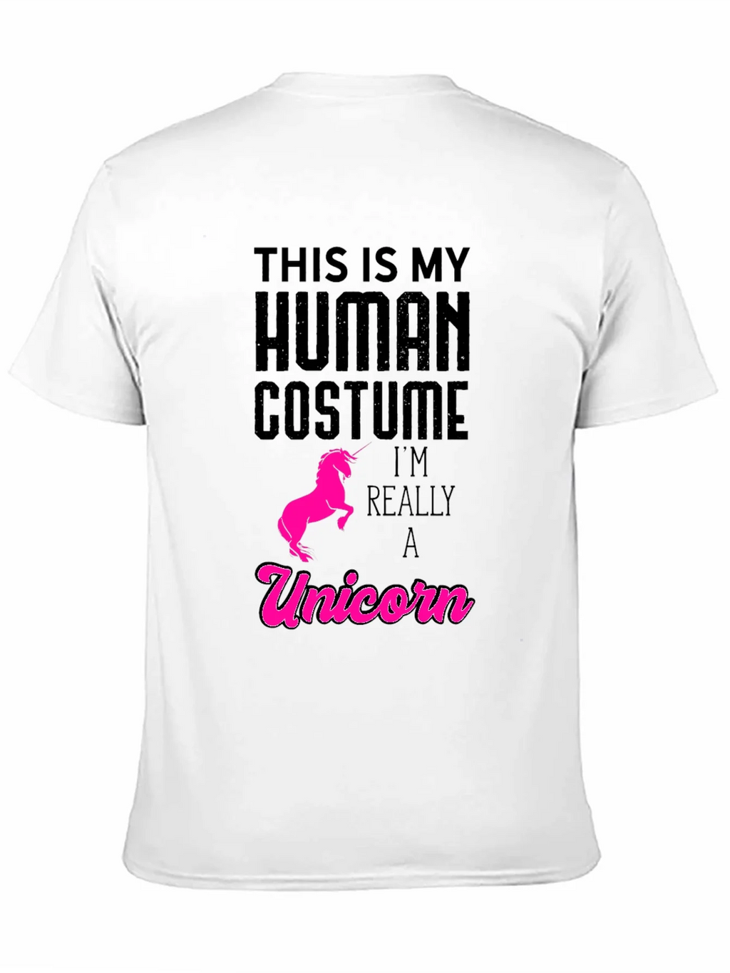 Human Costume Unicorn T-Shirt - Funny Graphic Tee product image 10
