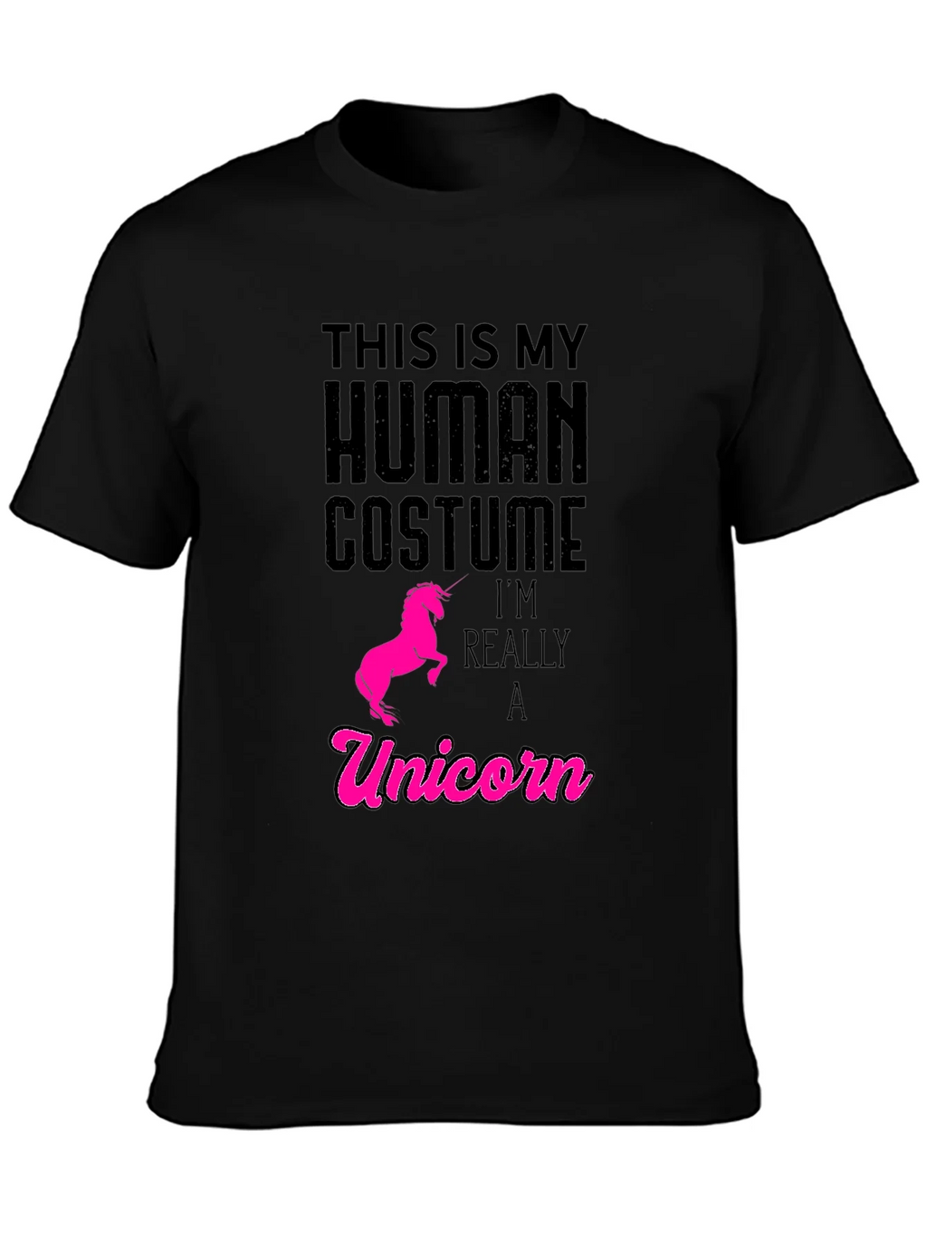 Human Costume Unicorn T-Shirt - Funny Graphic Tee product image 3