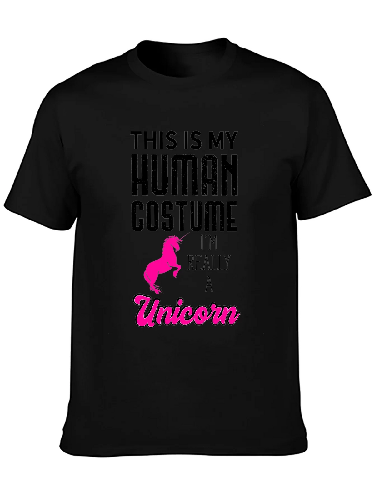 Human Costume Unicorn T-Shirt - Funny Graphic Tee product image 3