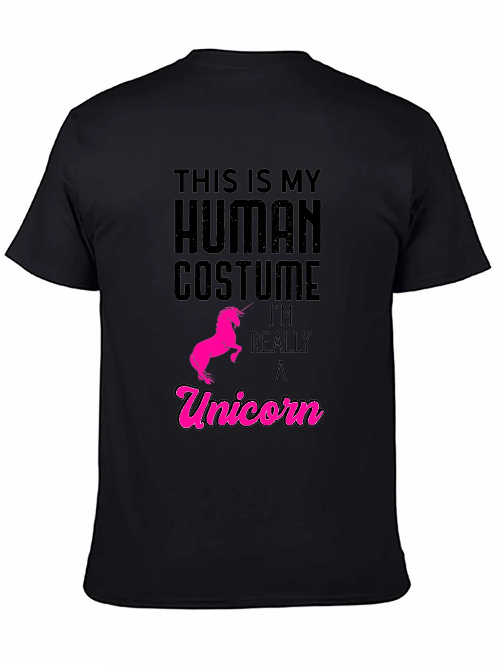 Human Costume Unicorn T-Shirt - Funny Graphic Tee product image 4