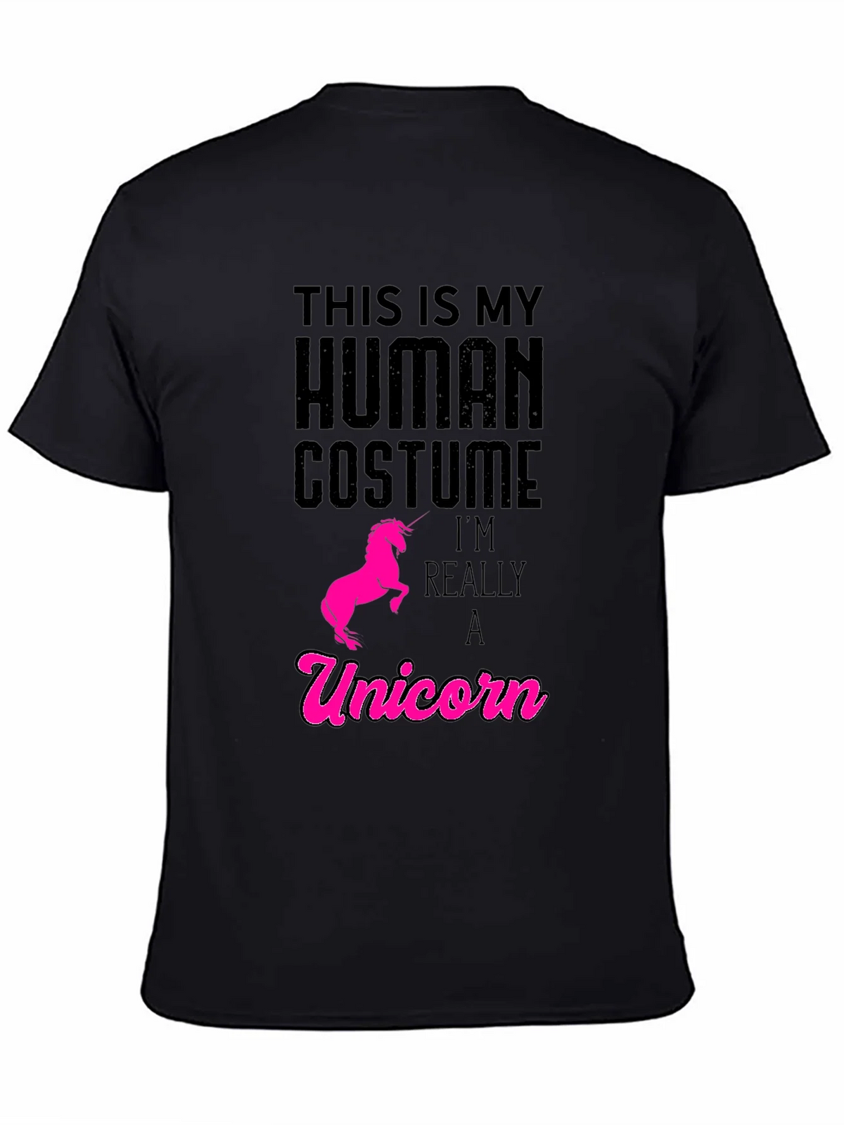 Human Costume Unicorn T-Shirt - Funny Graphic Tee product image 4
