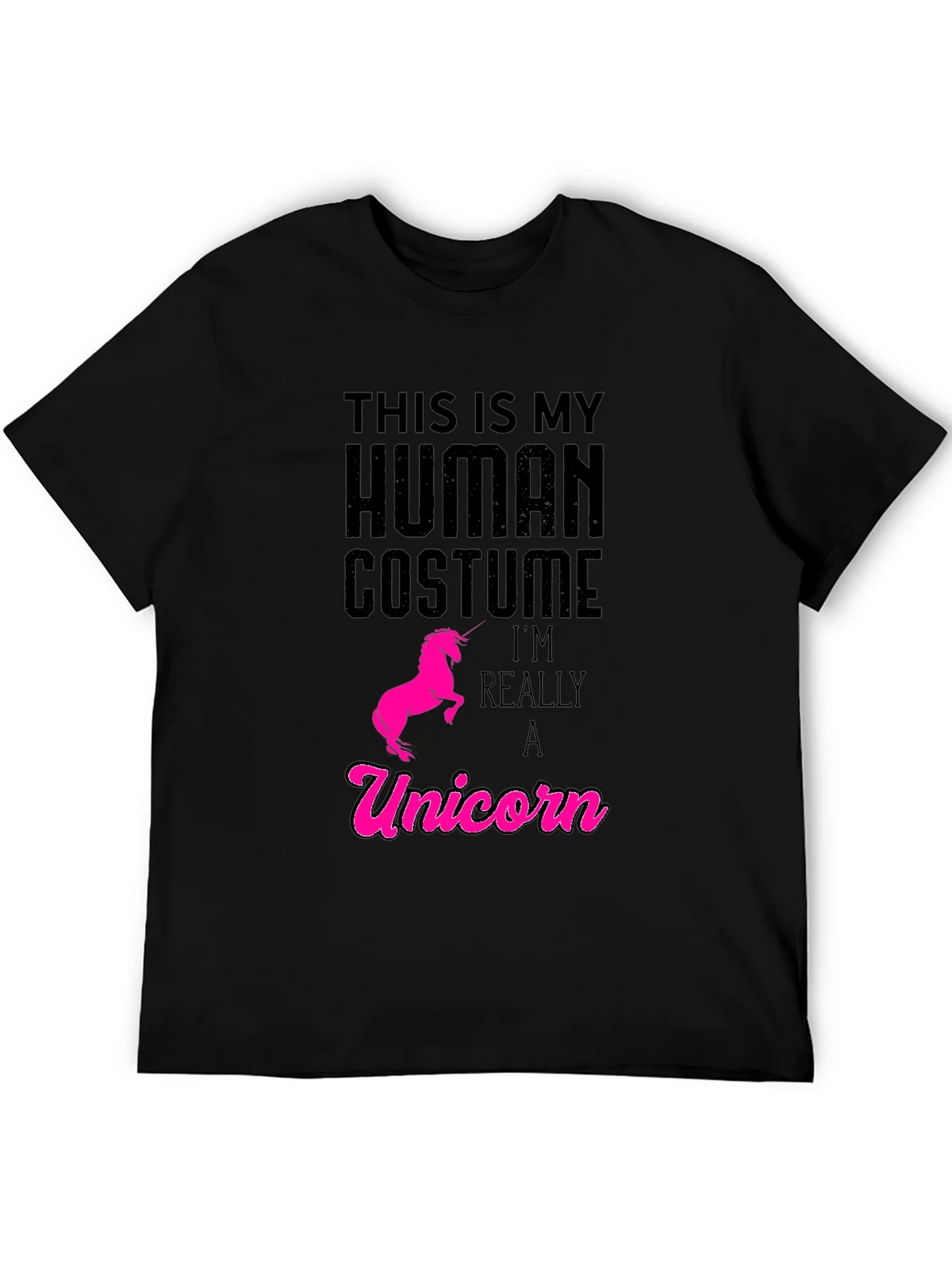 Human Costume Unicorn T-Shirt - Funny Graphic Tee product image 5
