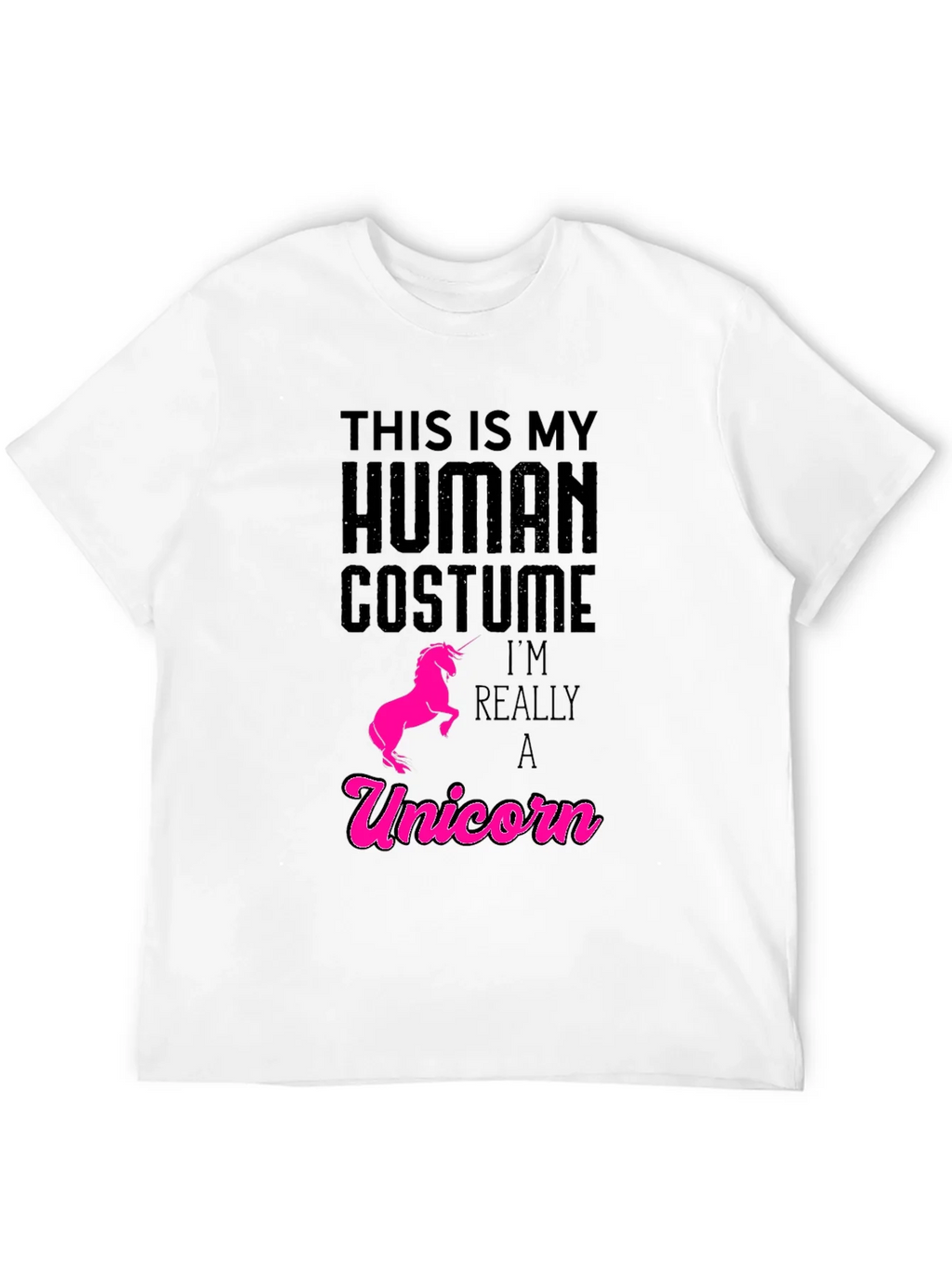 Human Costume Unicorn T-Shirt - Funny Graphic Tee product image 11