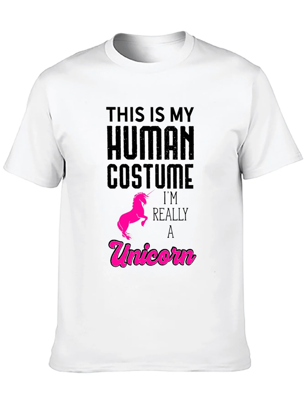 Human Costume Unicorn T-Shirt - Funny Graphic Tee product image 9