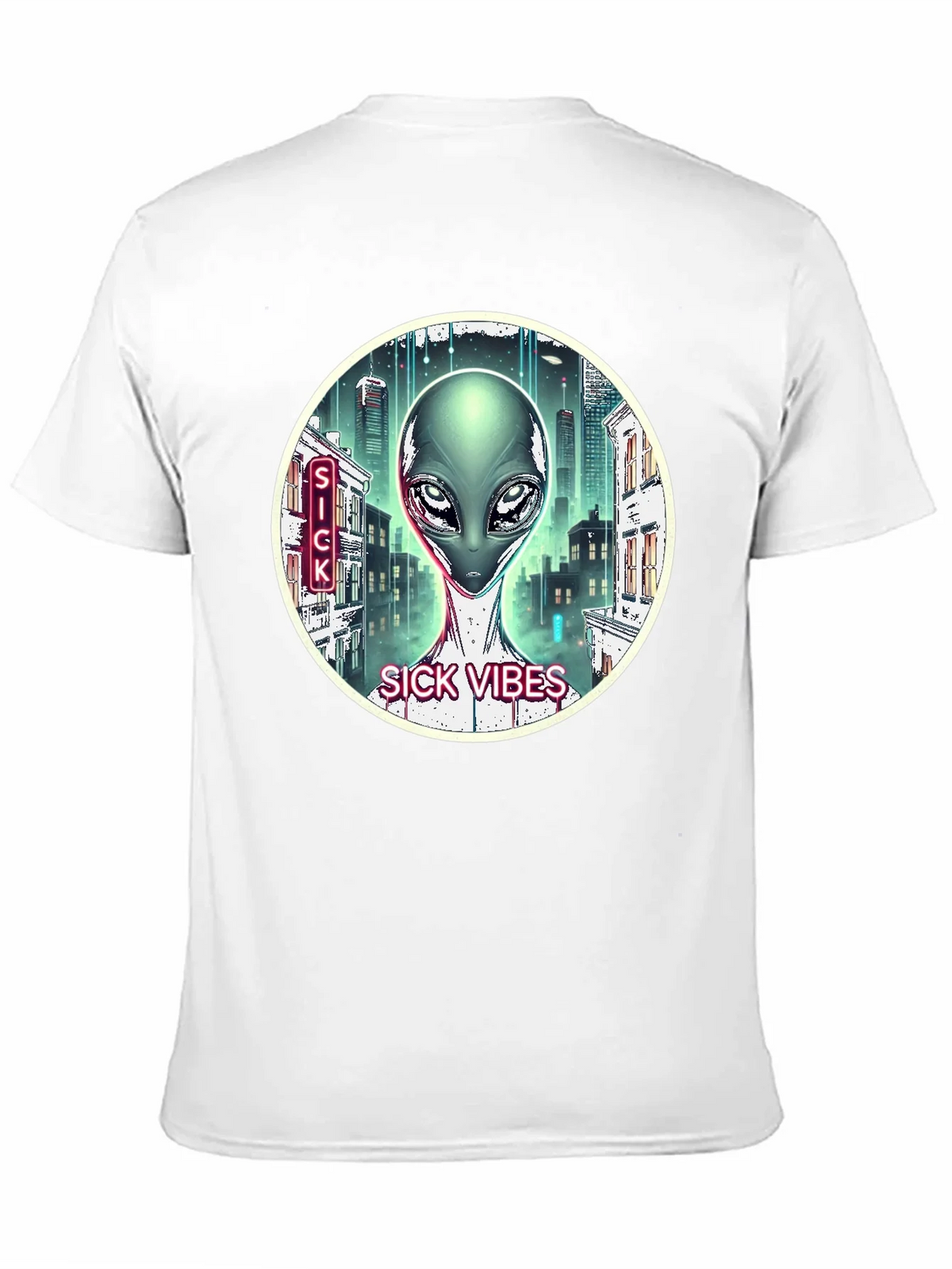Sick Vibes Alien T-Shirt product image 8