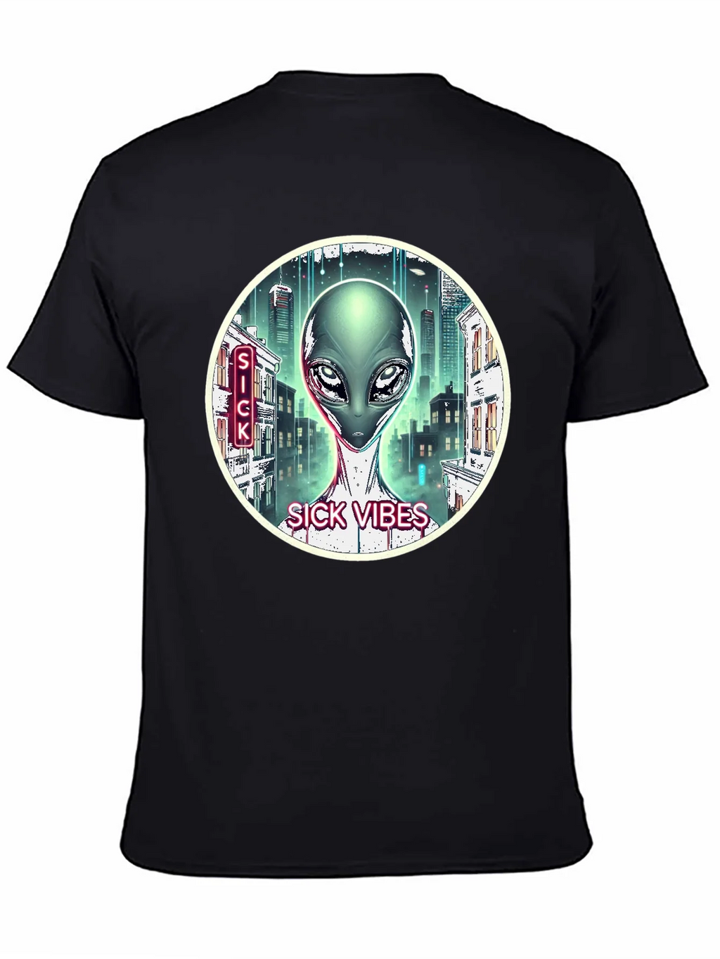 Sick Vibes Alien T-Shirt product image 4