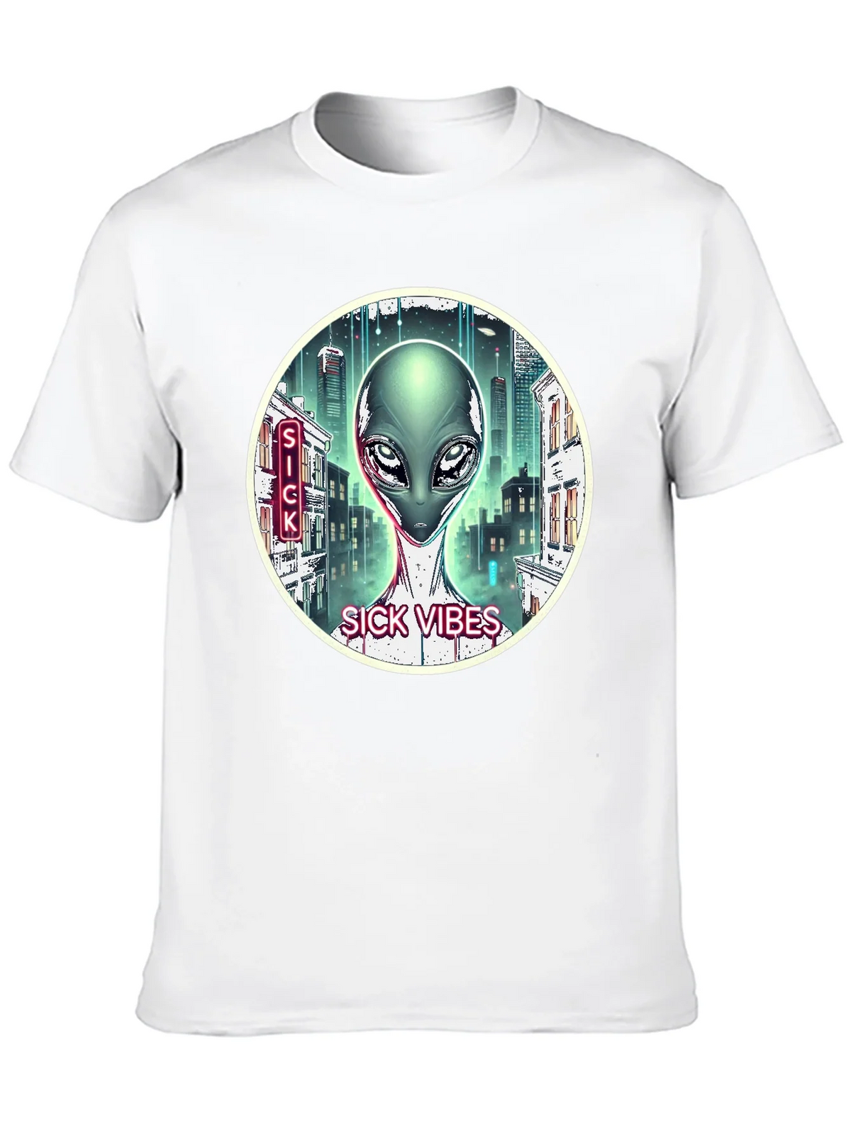 Sick Vibes Alien T-Shirt product image 7