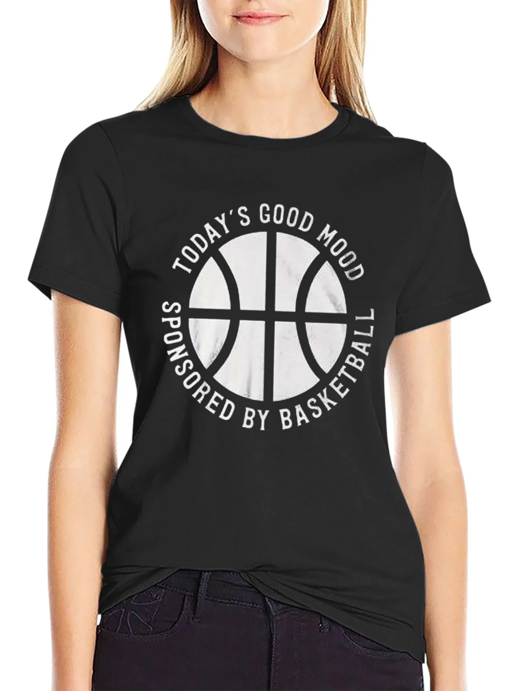 Todays Good Mood Basketball Graphic Tee product image 2