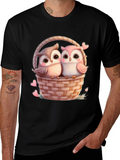 Owl Love Basket Graphic Tee product image 1