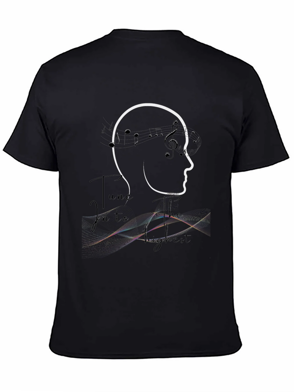 Musical Mind Black Graphic T-Shirt product image 4