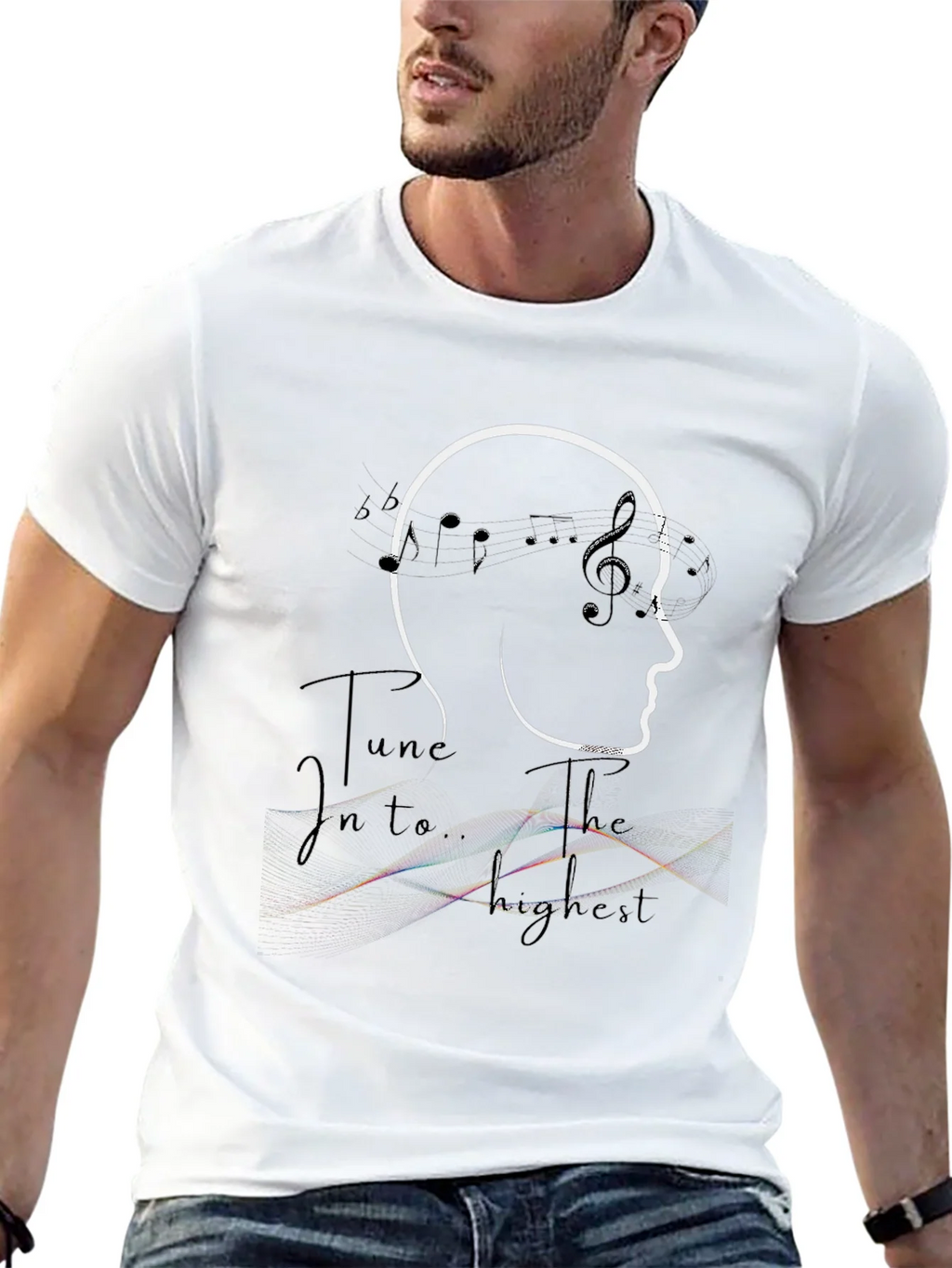 Musical Mind Black Graphic T-Shirt product image 11