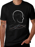 Musical Mind Black Graphic T-Shirt product image 1