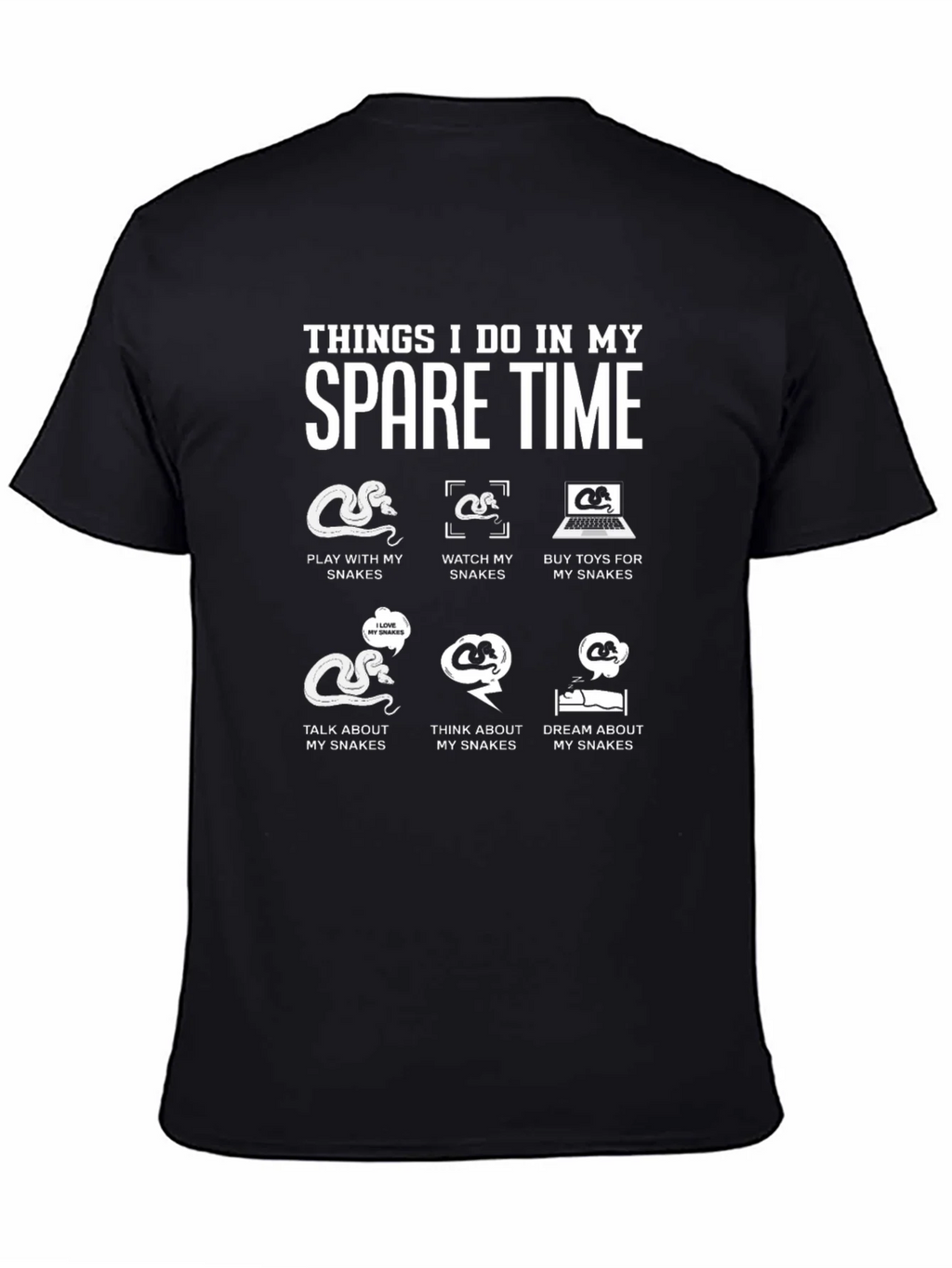 Spare Time Snake Lover T-Shirt product image 4