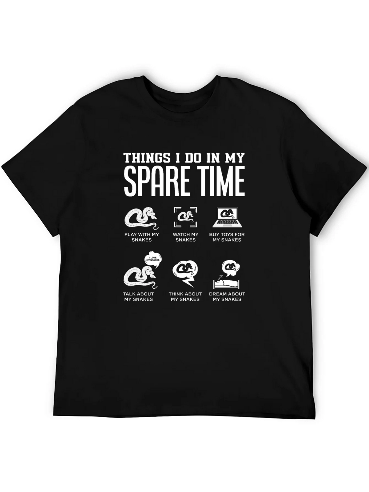 Spare Time Snake Lover T-Shirt product image 5