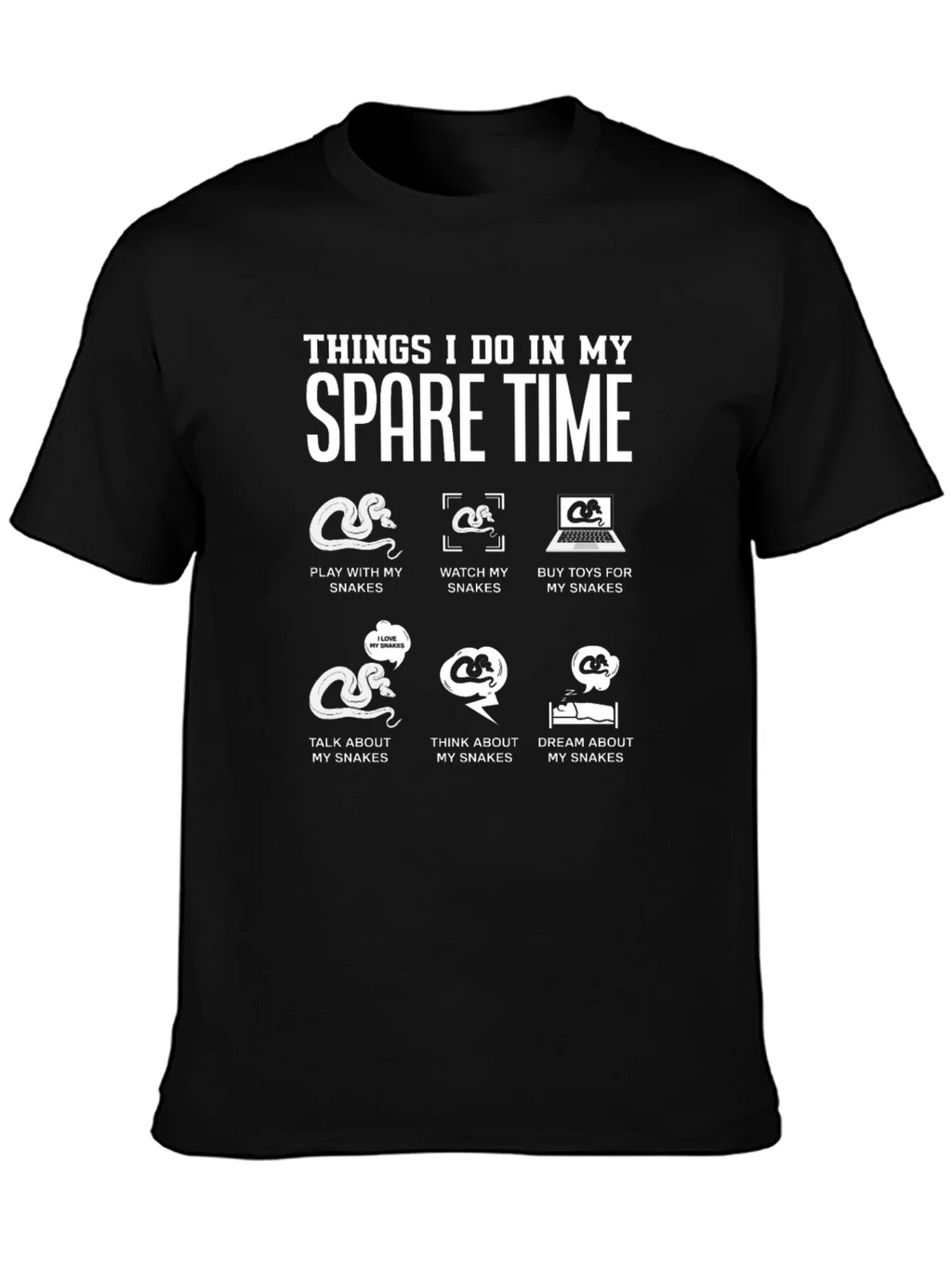 Spare Time Snake Lover T-Shirt product image 3