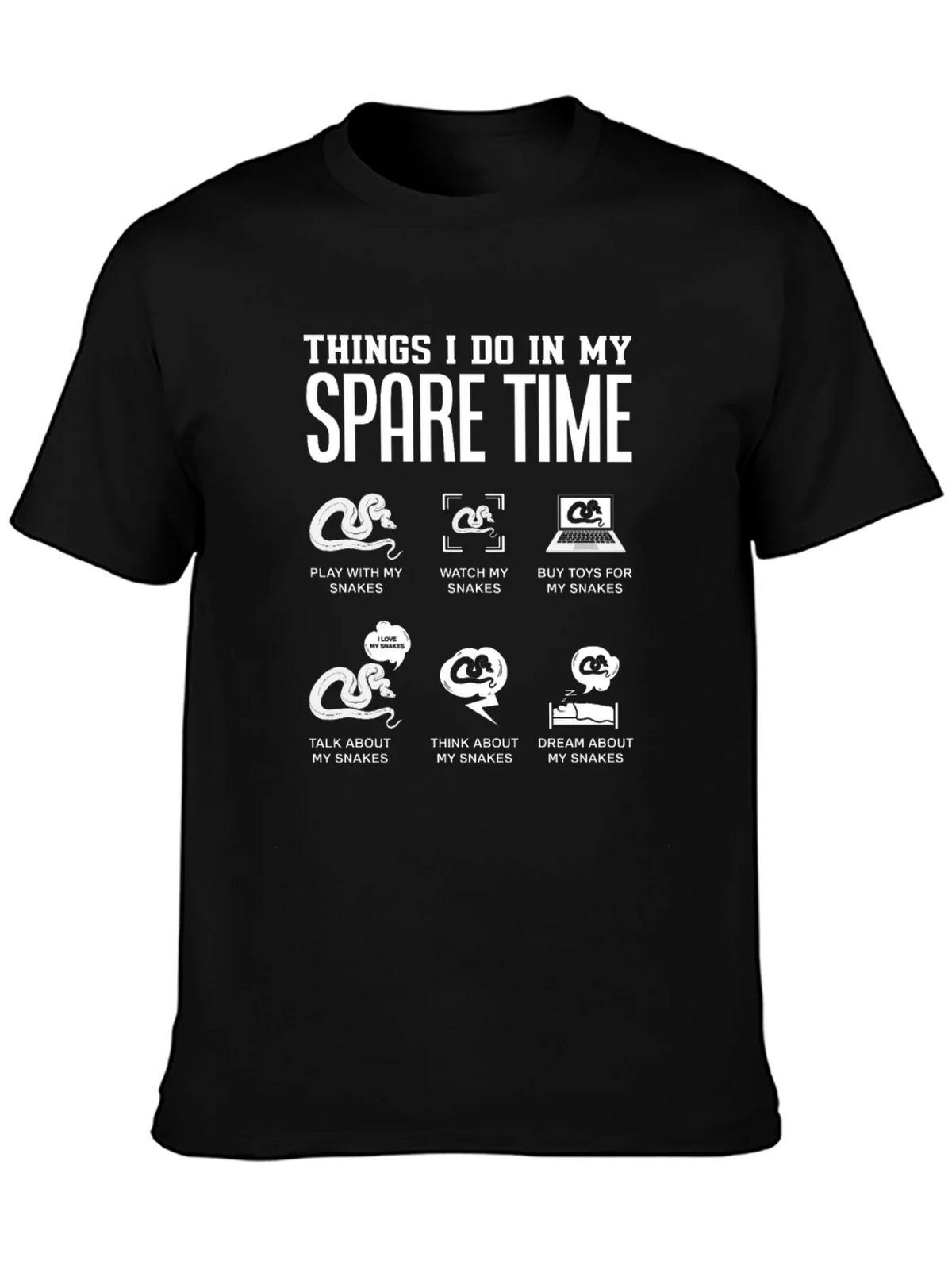 Spare Time Snake Lover T-Shirt product image 3