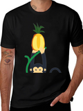 Monkey Pineapple T-Shirt - Fun Graphic Tee product image 1
