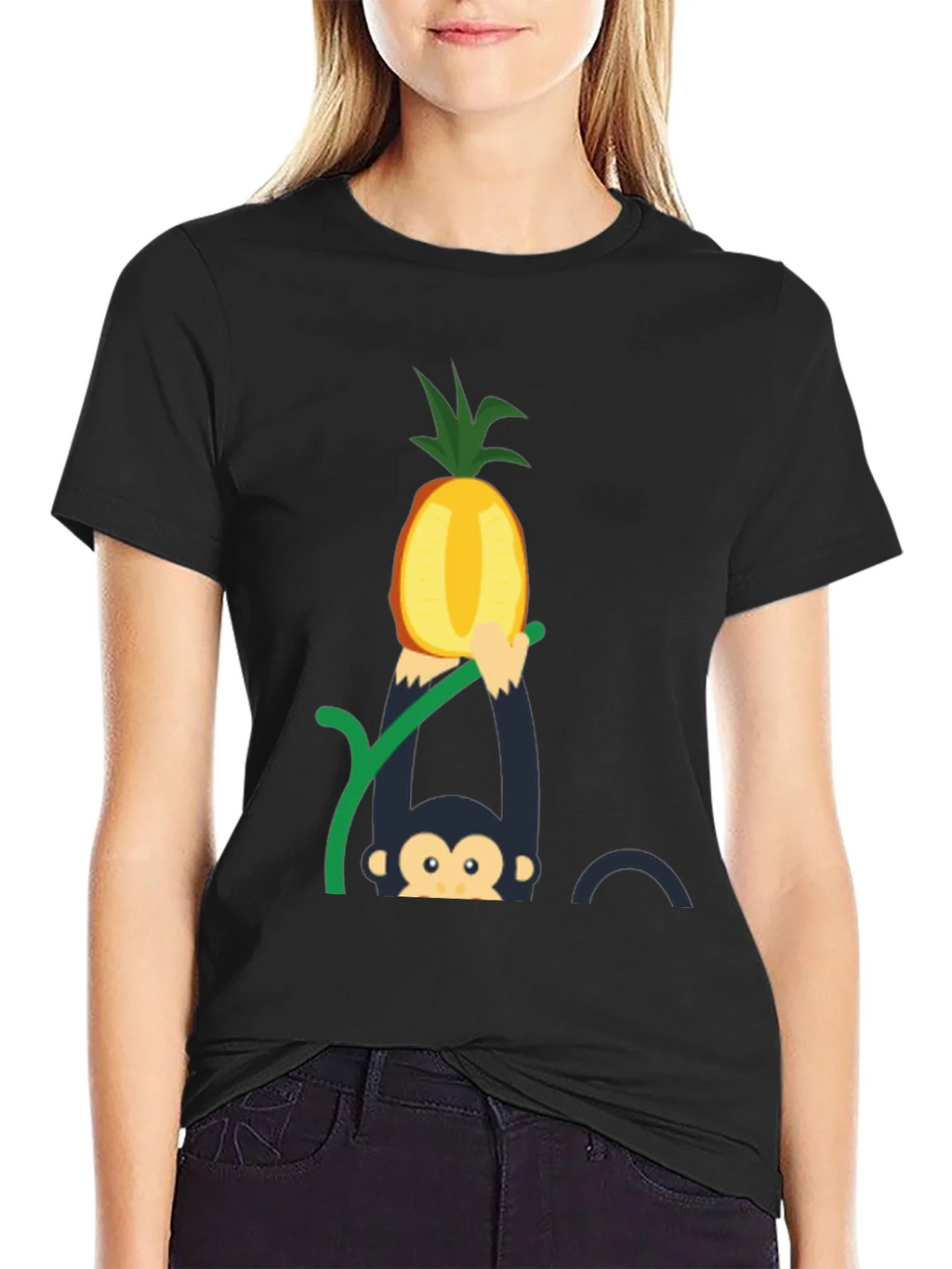Monkey Pineapple T-Shirt - Fun Graphic Tee product image 2