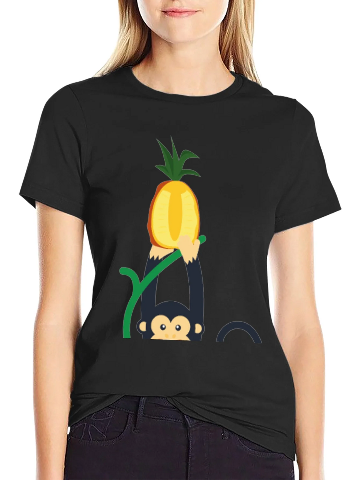Monkey Pineapple T-Shirt - Fun Graphic Tee product image 2
