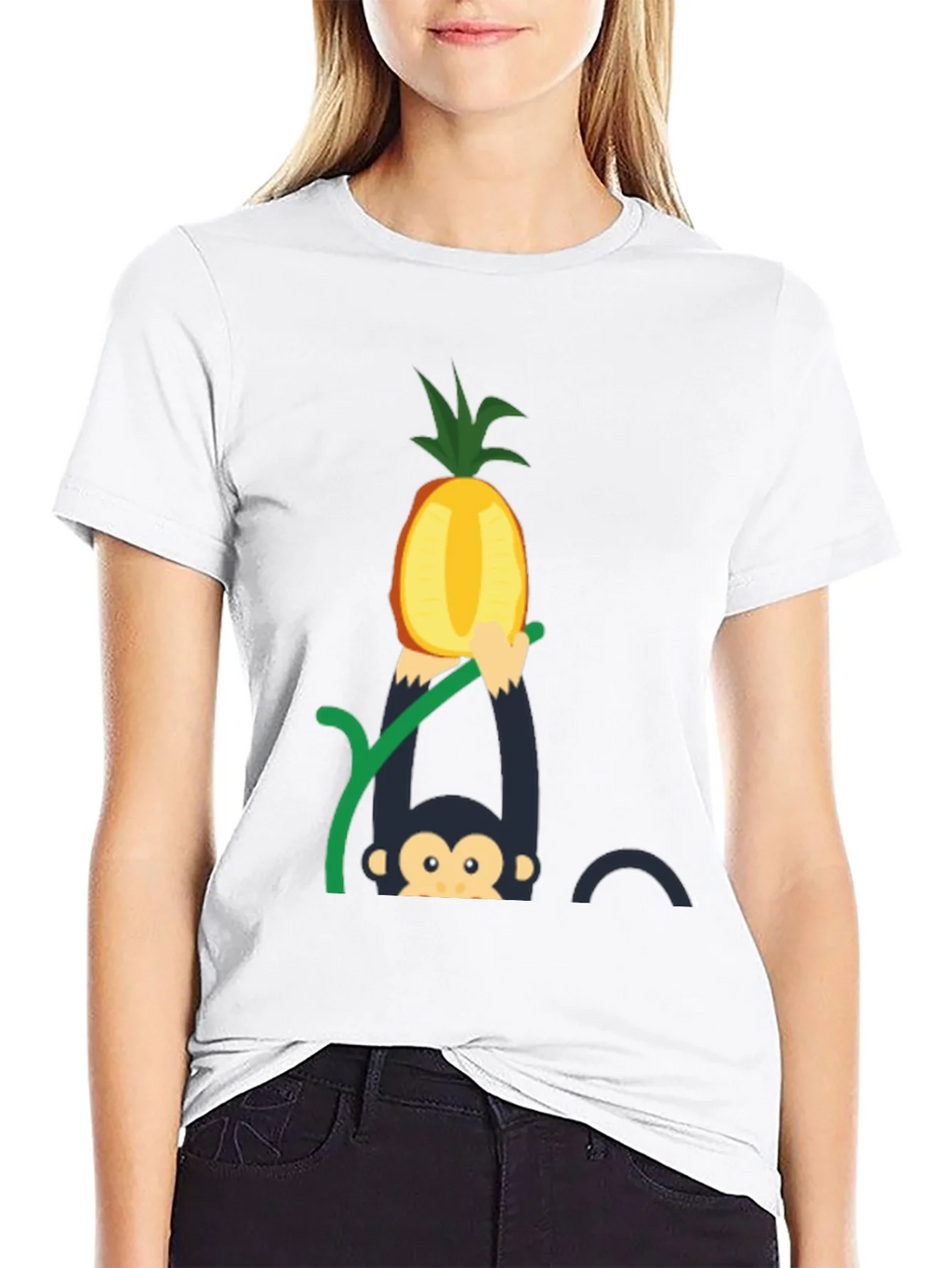 Monkey Pineapple T-Shirt - Fun Graphic Tee product image 8