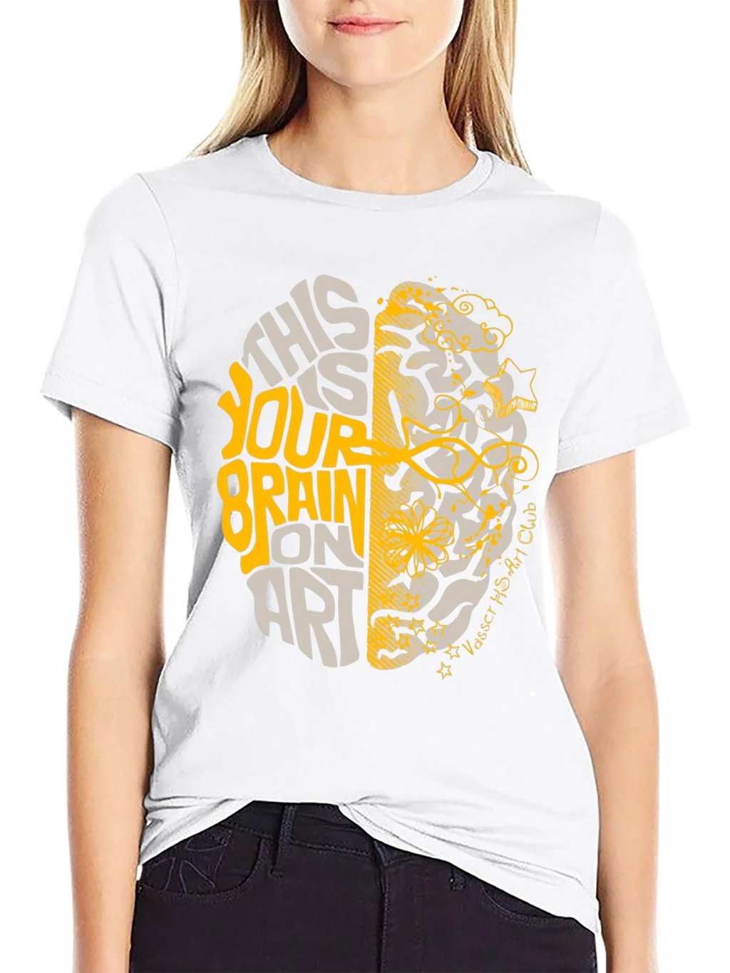 Brain on Art Graphic Tee - Stylish Creativity T-Shirt product image 8