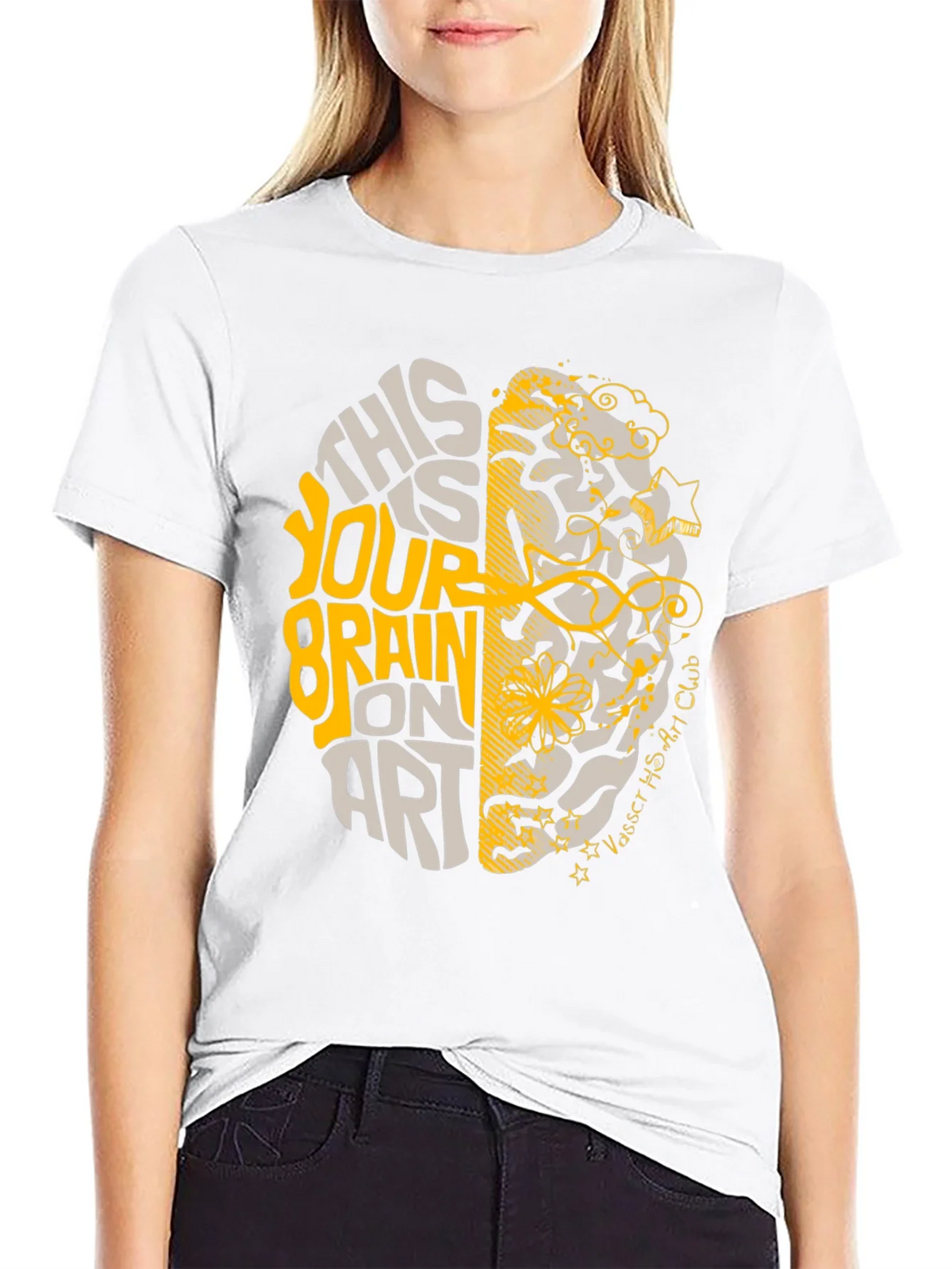 Brain on Art Graphic Tee - Stylish Creativity T-Shirt product image 8