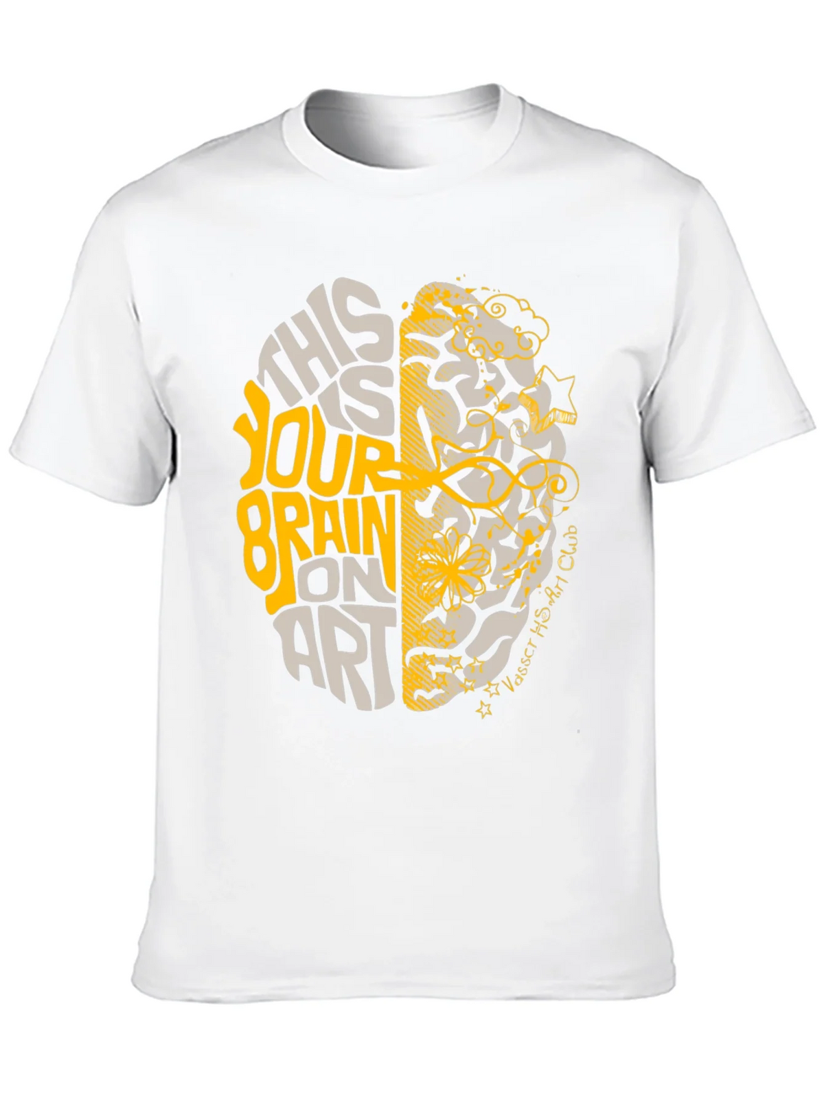 Brain on Art Graphic Tee - Stylish Creativity T-Shirt product image 9
