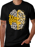 Brain on Art Graphic Tee - Stylish Creativity T-Shirt product image 1