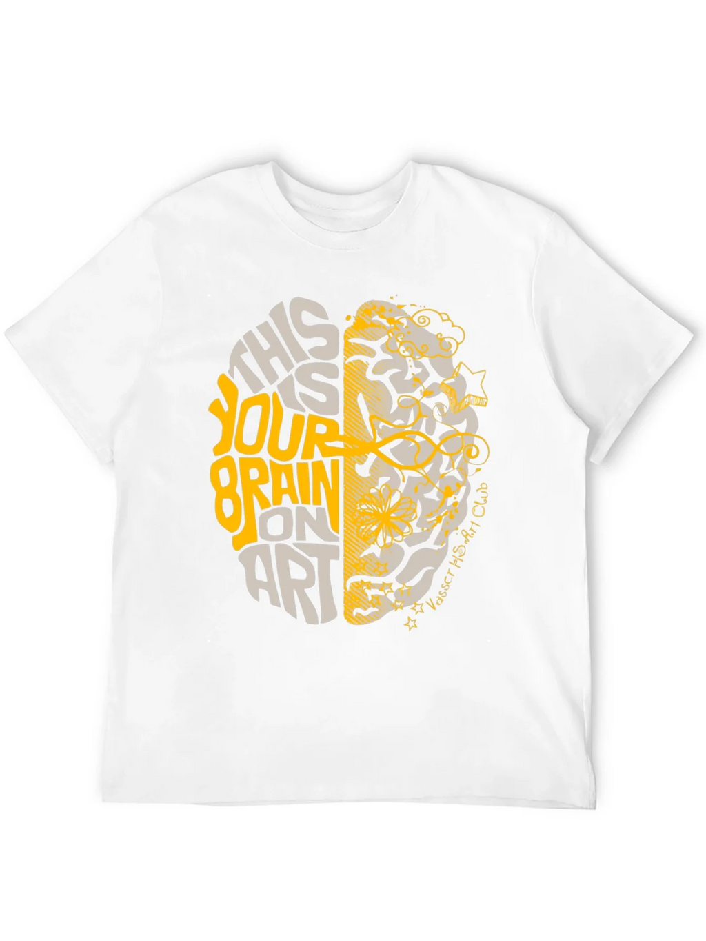 Brain on Art Graphic Tee - Stylish Creativity T-Shirt product image 11