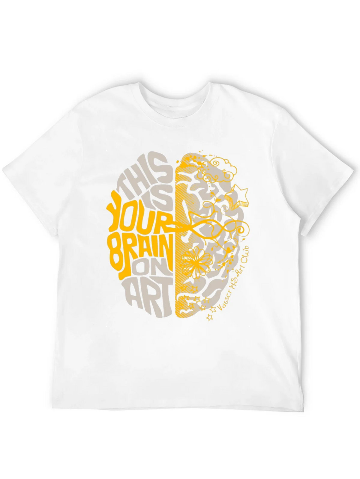 Brain on Art Graphic Tee - Stylish Creativity T-Shirt product image 11