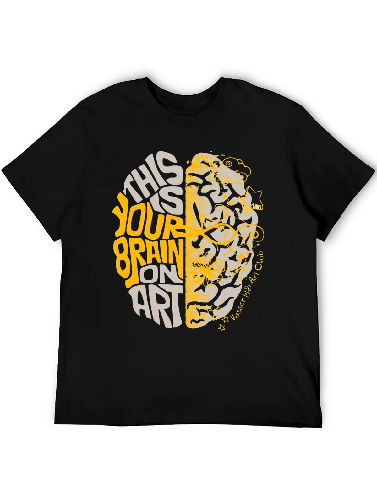 Brain on Art Graphic Tee - Stylish Creativity T-Shirt product image 5