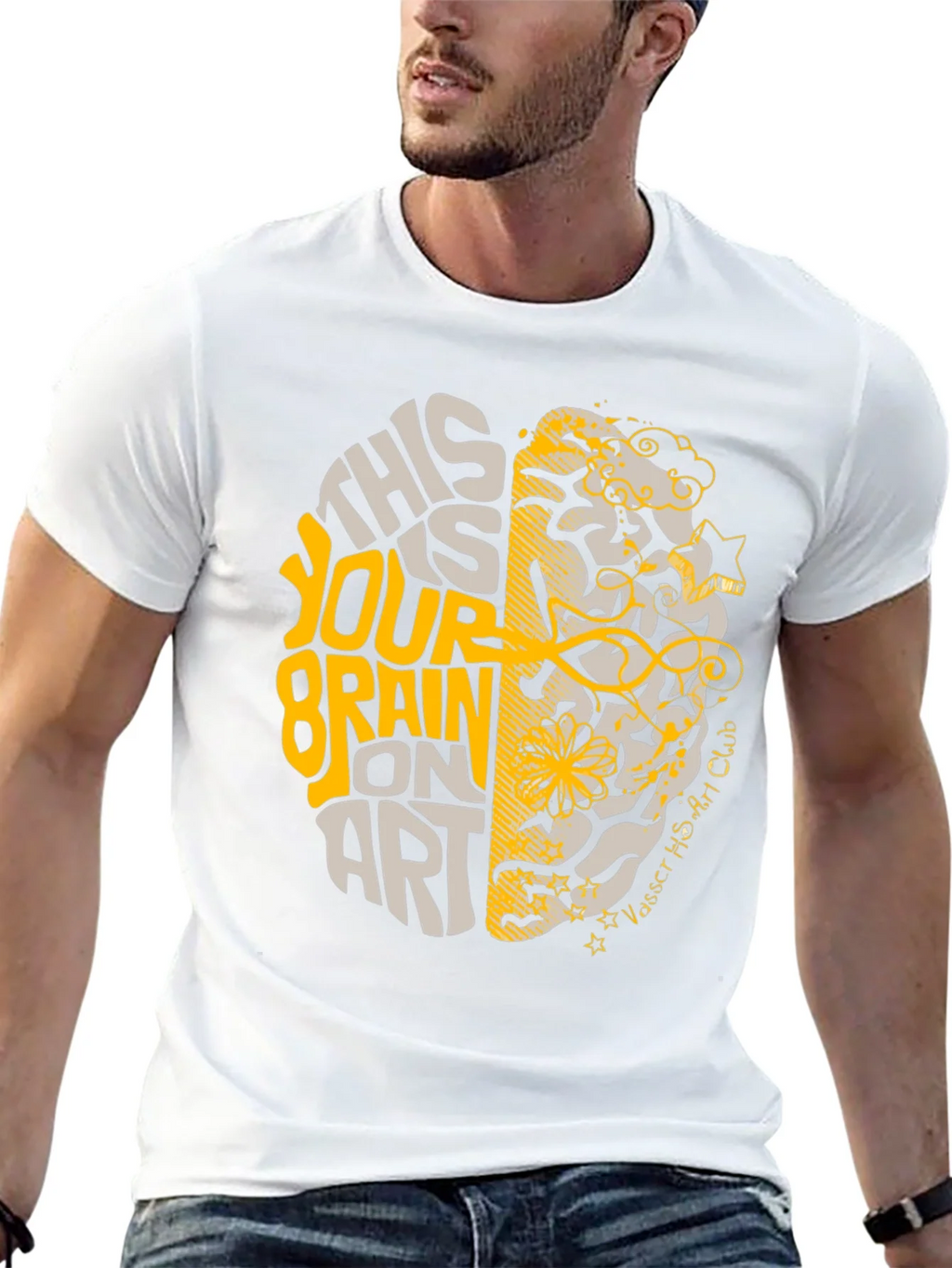 Brain on Art Graphic Tee - Stylish Creativity T-Shirt product image 12