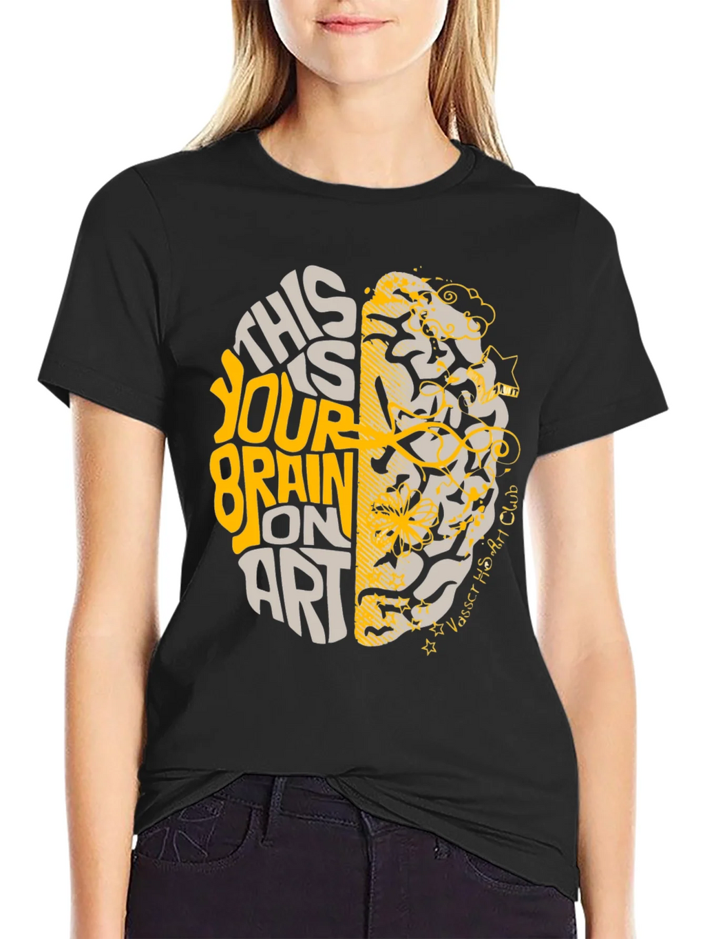 Brain on Art Graphic Tee - Stylish Creativity T-Shirt product image 2