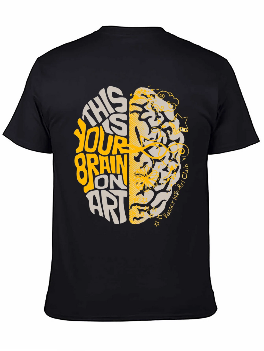 Brain on Art Graphic Tee - Stylish Creativity T-Shirt product image 4