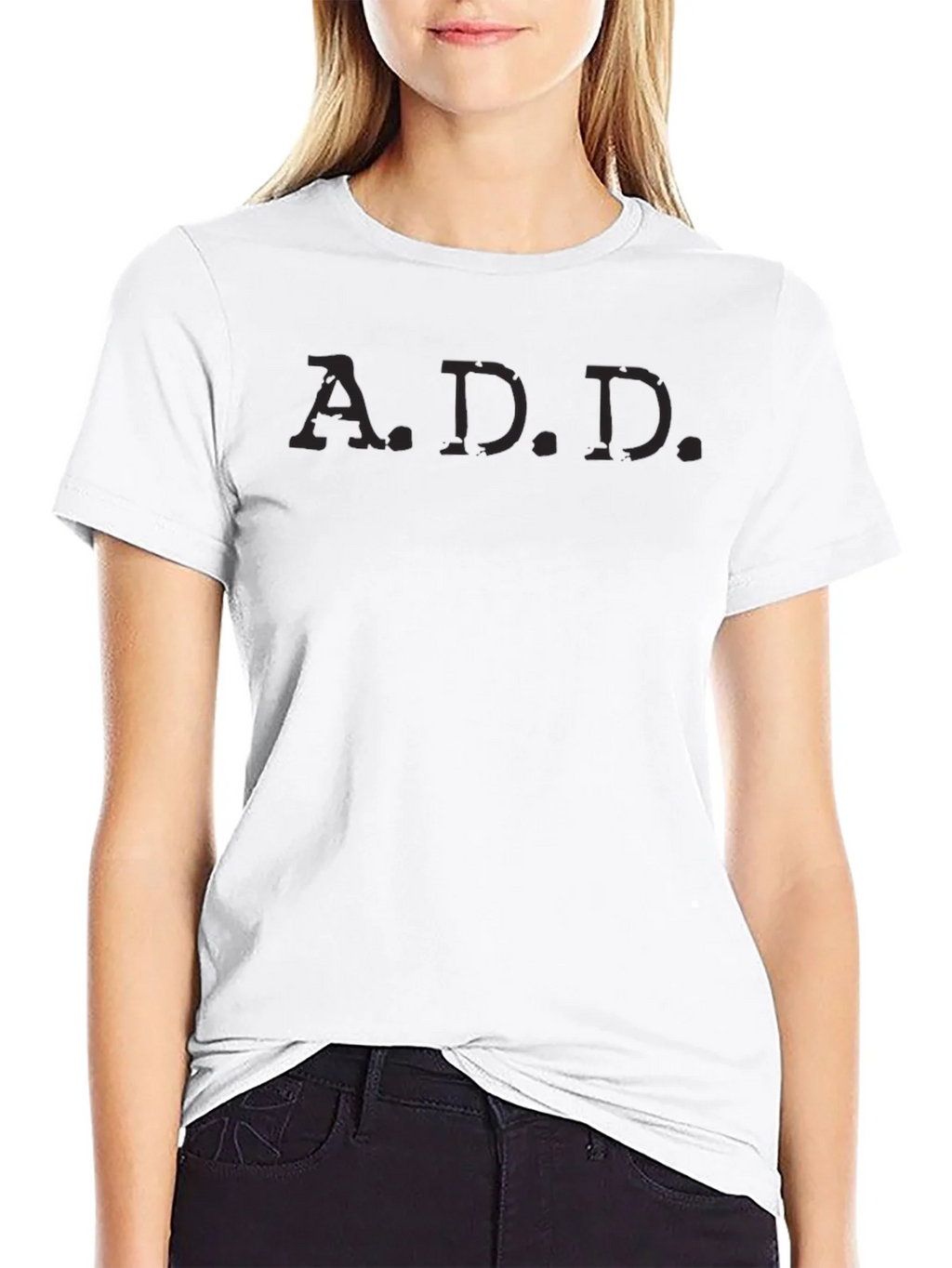 Mens Black A.D.D. T-Shirt product image 8